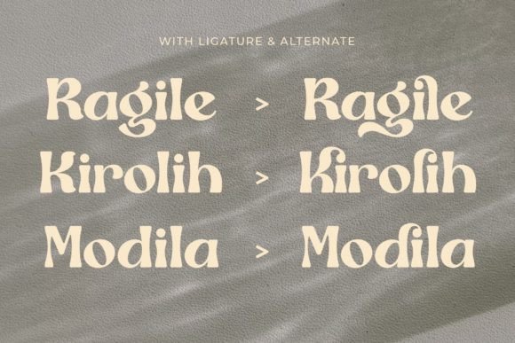 Ragile Font PNG with transparent background - Preview 4