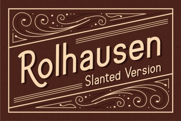 Rolhausen Font PNG with transparent background - Preview 2