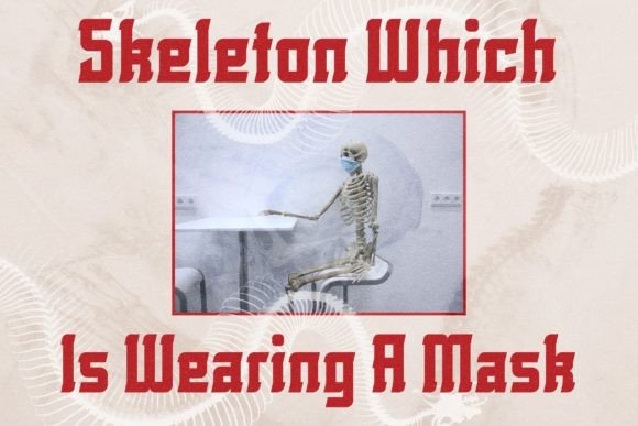 Rolling Bones Font PNG with transparent background - Preview 1