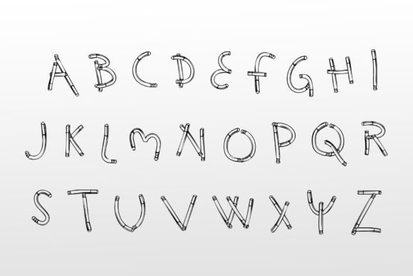 Second-hand Smoke Font PNG with transparent background - Preview 2