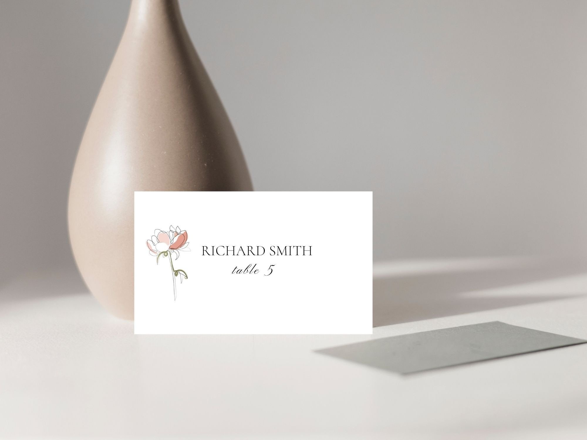 Table name seat card, Wedding place card