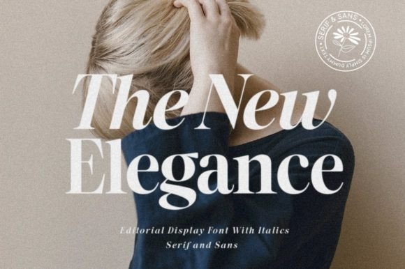 The New Elegance editorial serif font
