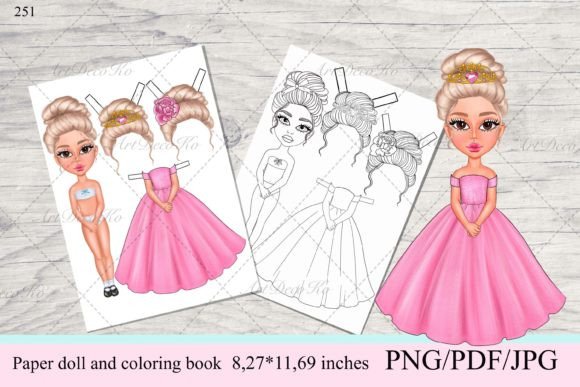 About Paper Doll for Cutting. Coloring.