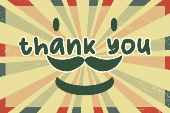 Daddy's Mustache Font PNG with transparent background - Preview 2
