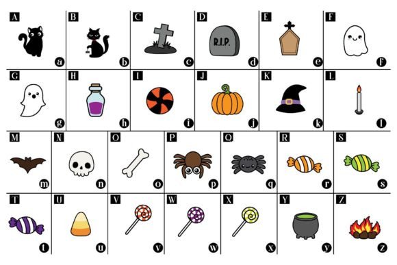 Halloween Doodle Font - Preview 1