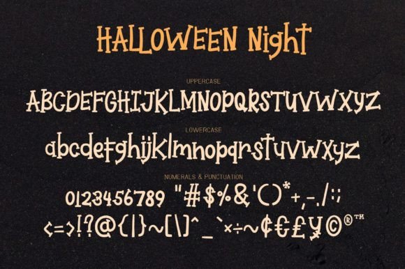 Halloween Night Font - Preview 2