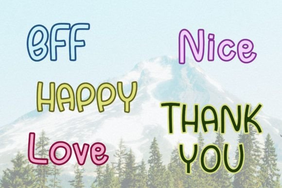 Jumping Duck Font PNG with transparent background - Preview 3