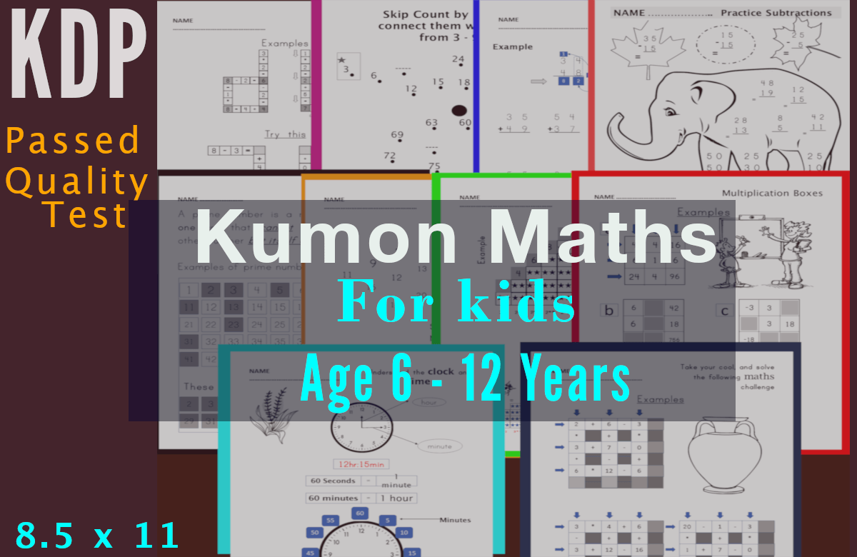 Kumon Math for Kids Ages 6 - 12 Years Graphic by creativdesignz
