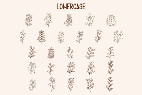 Leavy Font PNG with transparent background - Preview 2