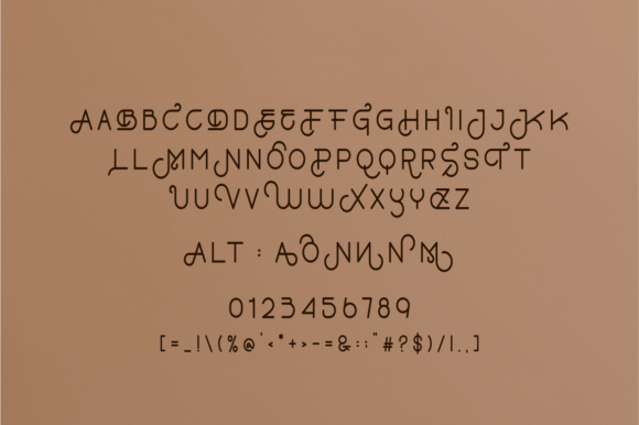Morem Font PNG with transparent background - Preview 1
