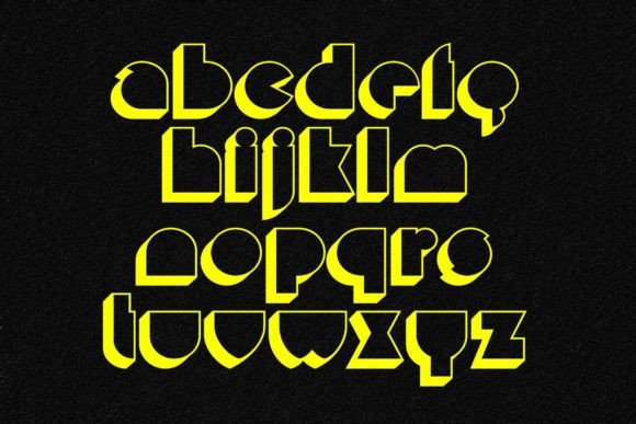 Mr. Pac Font PNG with transparent background - Preview 2