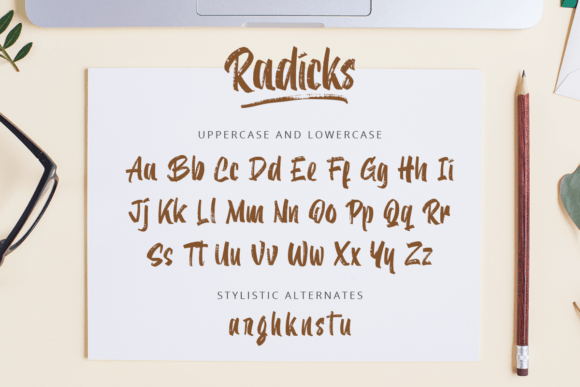Radicks Font PNG with transparent background - Preview 5