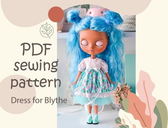 Sewing Pattern Dress Fo Blythe Doll