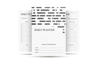 Daily Planner - KDP Interior Graphic by Jane Minner · Creative Fabrica