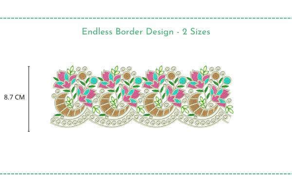Floral Cutwork Border