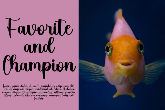 Goldfish Font - Preview 2
