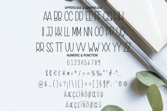 Simple Work Font PNG with transparent background - Preview 6