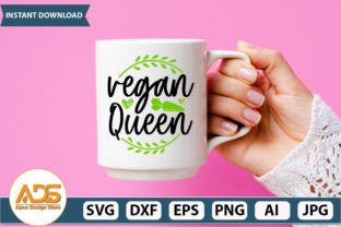 Vegan Queen SVG Design