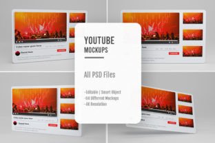 04 PSD YouTube Player 3d Mockups Graphic by sujhonsharma · Creative Fabrica
