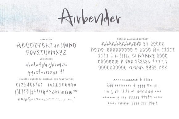 Airbender Font - Preview 2