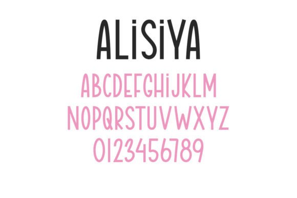 Alisiya Font PNG with transparent background - Preview 6