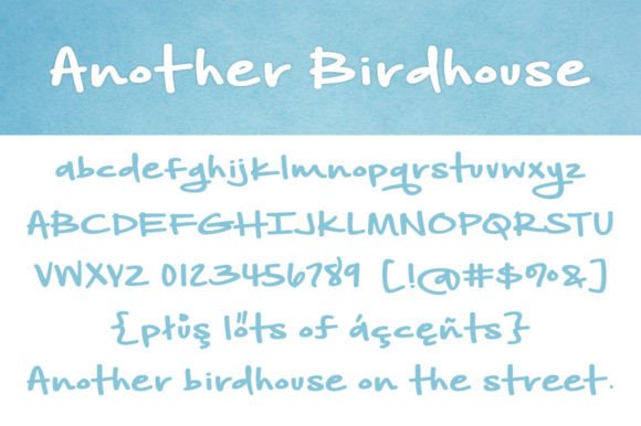 Another Birdhouse Font - Preview 1
