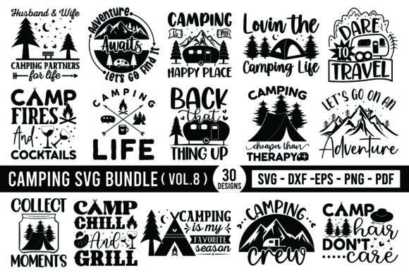 Camping SVG Bundle Vol.8