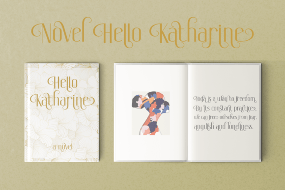 Hello Katharine Font PNG with transparent background - Preview 2
