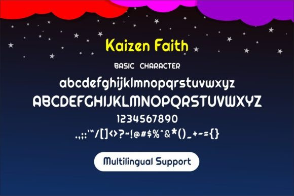 Kaizen Faith Font PNG with transparent background - Preview 5