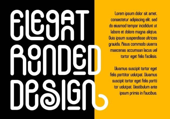 Mountogen Rounded Font PNG with transparent background - Preview 1