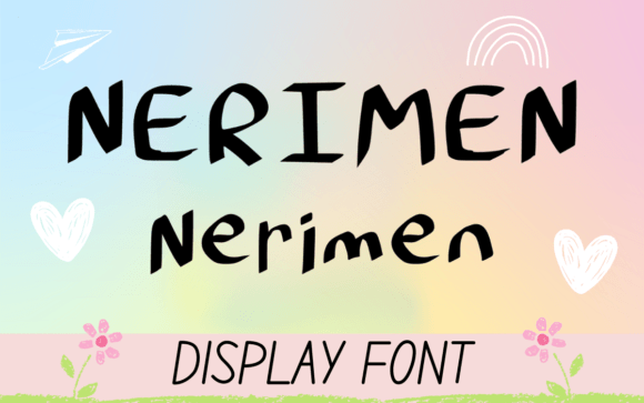 Nerimen Font PNG with transparent background - Preview 1