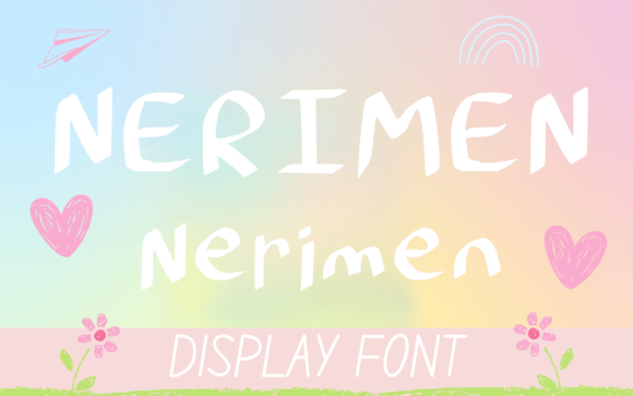 Nerimen Font PNG with transparent background - Preview 2
