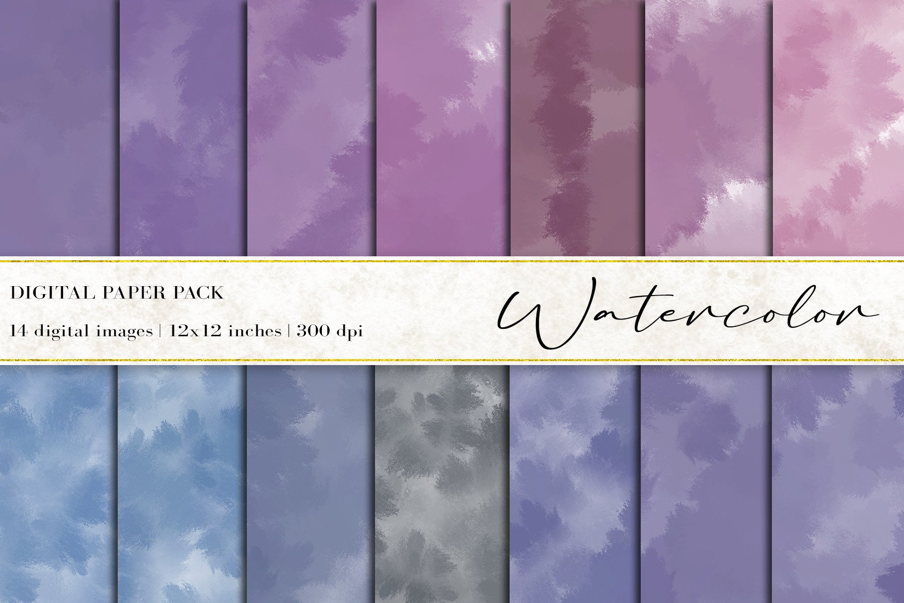 Watercolor Digital Papers Graphic by BonaDesigns · Creative Fabrica