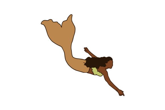 African American Mermaid SVG Cut file by Creative Fabrica Crafts ...