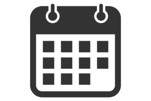 Calendar icon. Plan symbol. Time event s