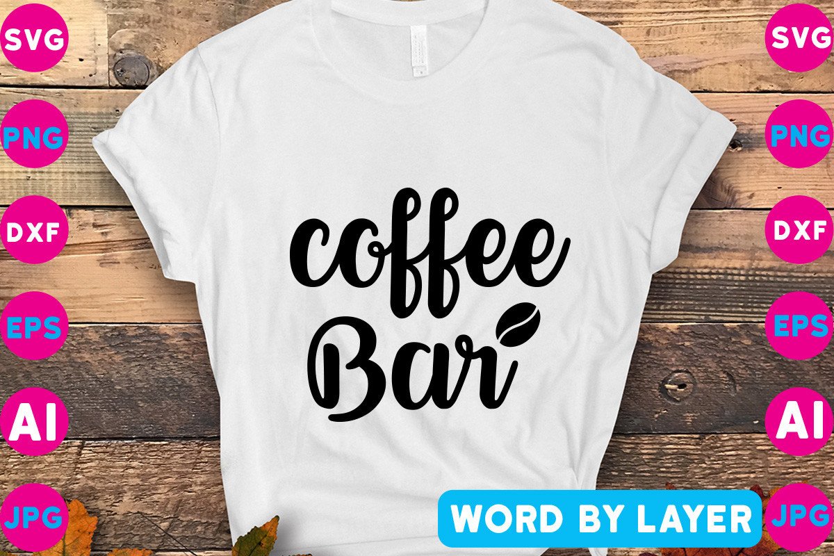 Coffee Bar SVG Design