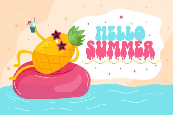 Cutesy Melt Font - Preview 2