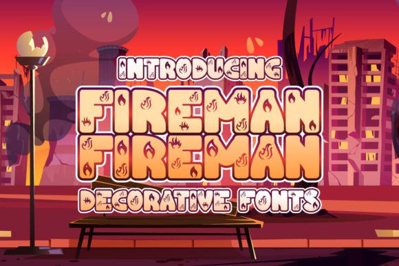 Fireman Decorative Font By CraftedType Studio
