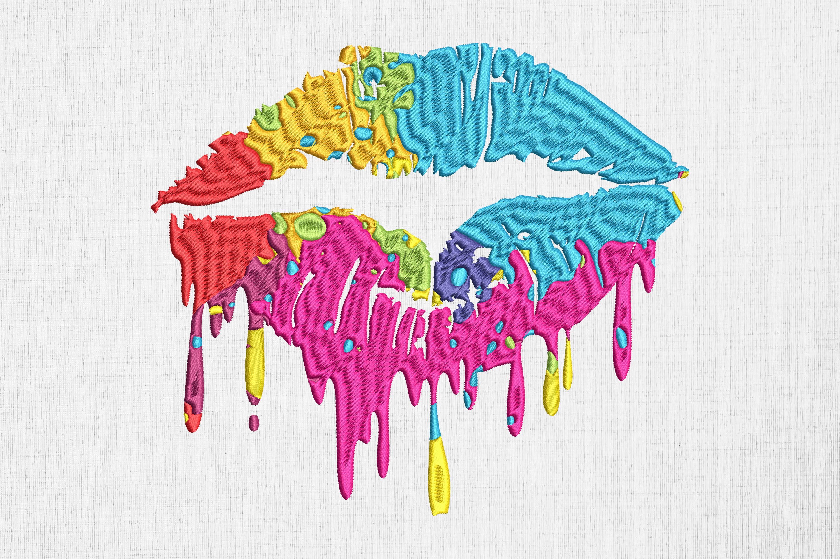 LGBT Rainbow Lip Gay Pride