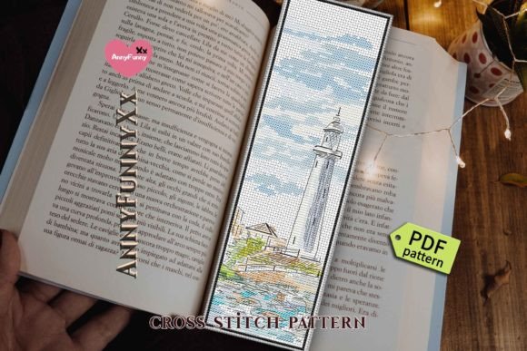 Lighthouse Bookmark Cross Stitch Pattern