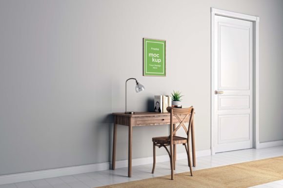 Workstation Frame & Screen Mockup Grafika Ramki i Plakaty Przez Microstock
