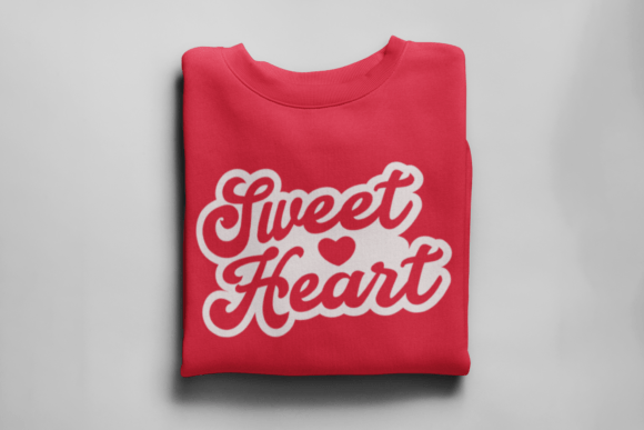 Sweet Heart, Cute Girly Design Afbeelding T-shirt Designs Door printablesbyashi