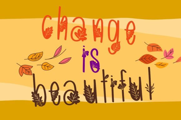Autumn Leaves Font - Preview 1