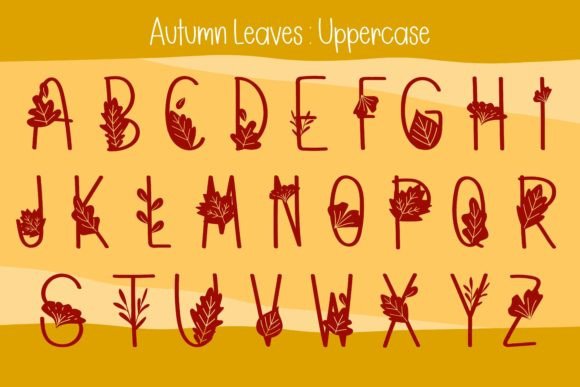 Autumn Leaves Font - Preview 2