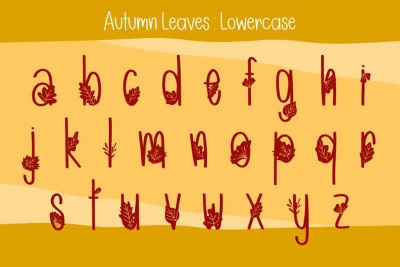 Autumn Leaves Font - Preview 3