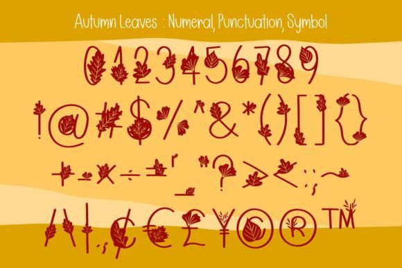 Autumn Leaves Font - Preview 4