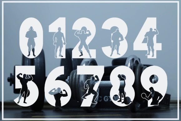 Gym Font PNG with transparent background - Preview 2