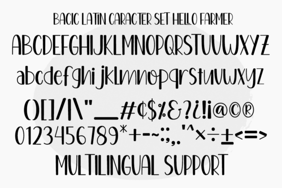 Hello Farmer Duo Font PNG with transparent background - Preview 2
