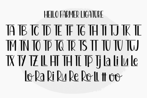 Hello Farmer Duo Font PNG with transparent background - Preview 3