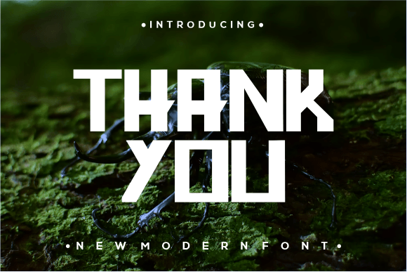 Horn Beetle Font PNG with transparent background - Preview 2